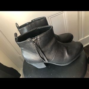 Black ankle booties